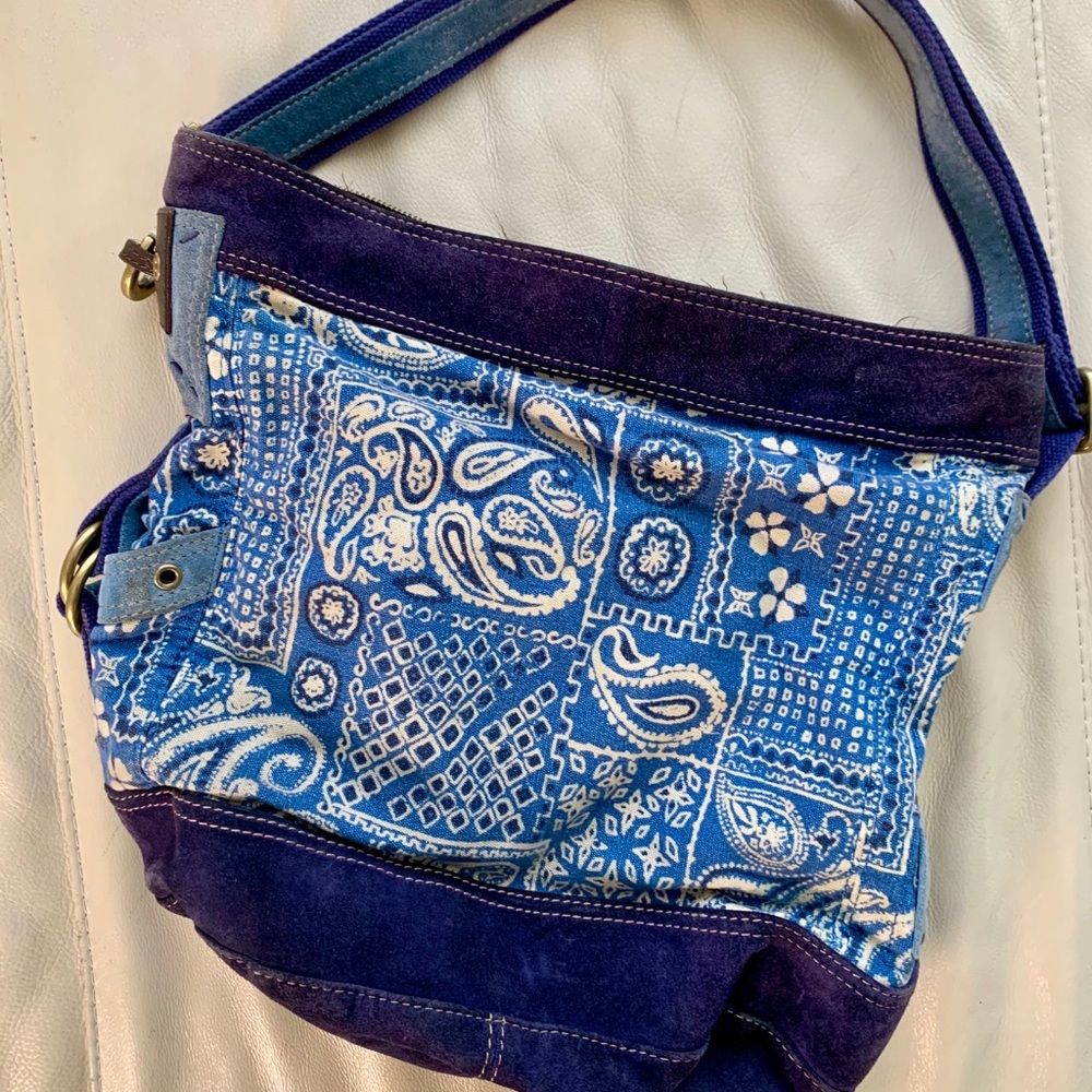 Blue Bandana Bag
